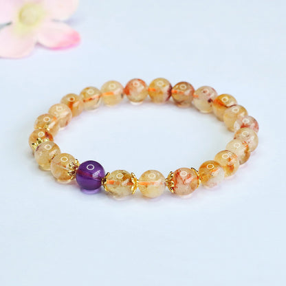 Wholesale Yellow Rutilated Quartz Bracelets | Bulk Gold Rutilated Crystal Supplier