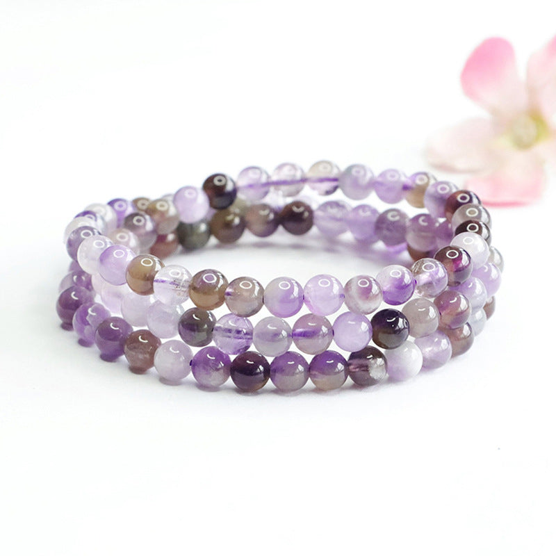 Ombre Amethyst Multi-Wrap Bracelet | Natural Purple Gradient Jewelry
