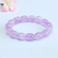 Artisan Carved Square Amethyst Bracelet | Geometric Gemstone Wholesale