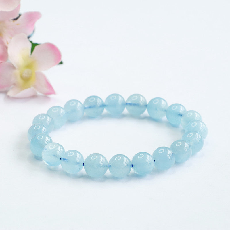 Wholesale Premium Aquamarine Bead Bracelets | High-Clarity Blue Gemstone Inventory