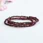 Elegant Double-Strand Red Garnet Bracelet | Graceful Root Chakra Stone