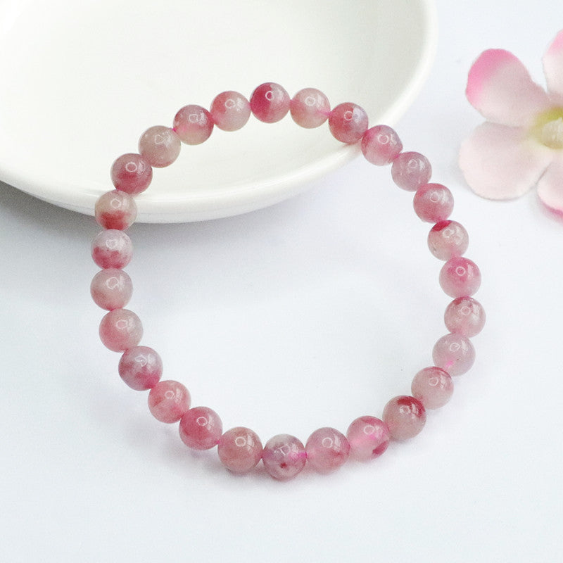 Wholesale Natural Strawberry Quartz Bracelets | Bulk Pink Crystal Jewelry Supplier