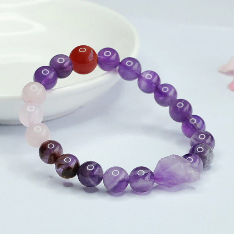 Multi-Crystal Amethyst Treasure Bracelet | Abundance & Mixed Healing Energy