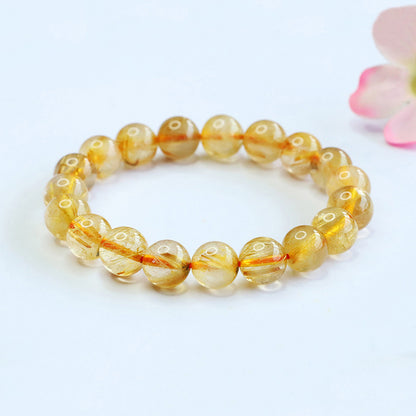 Wholesale Golden Rutilated Quartz Bracelets | Bulk Sourcing for Premium Crystal Jewelry