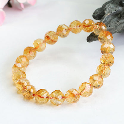 Wholesale Faceted Citrine Bracelets | Premium Diamond-Cut Citrine Jewelry Supplier