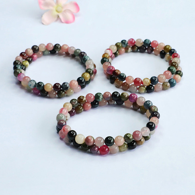 Wholesale Single-Strand Mixed Tourmaline Bracelets | Factory Direct Jewelry