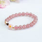 Wholesale Natural Strawberry Quartz Bracelet | Pink Crystal for Love & Harmony