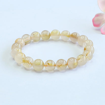 Wholesale Golden Rutilated Quartz Bracelets | Bulk Sourcing for Premium Crystal Jewelry