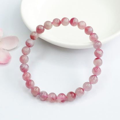 Wholesale Natural Strawberry Quartz Bracelets | Bulk Pink Crystal Jewelry Supplier