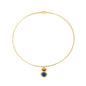 Retro Dual Stone Pendant | Tarnish-Free Magnetic Clasp 304L