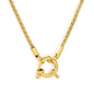 Minimalist Glossy Cyberpunk Round Snake Chain Necklaces Unisex