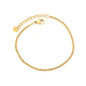 Bulk PVD Gold Minimalist Miniature Sculpted Bead Chain Bracelet