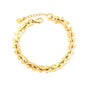Bulk PVD Gold Sculpted Bone Link Niche Statement Bracelet