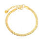 Wholesale High Polish Snake Chain Bracelet | Shiny Gold Adjustable