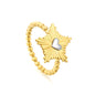 Sweet Heart Sunflower Ring 304L Stainless Steel Gold Silver 2g Gift