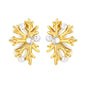 Vintage Snowflake Pearl Stainless Steel Holiday Earrings