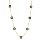 Wholesale 304L Stainless Steel 8mm Black Crystal Flower