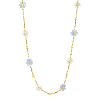 Wholesale Stainless Steel Flower Necklace | Summer Beach Jewelry Bulk
