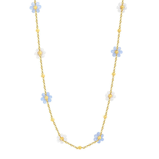 Wholesale Stainless Steel Flower Necklace | Summer Beach Jewelry Bulk