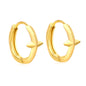 Wholesale Stainless Steel 18K Gold Plated Crucifix Star Mantle Glossy EarringsHigh-resolution on white background