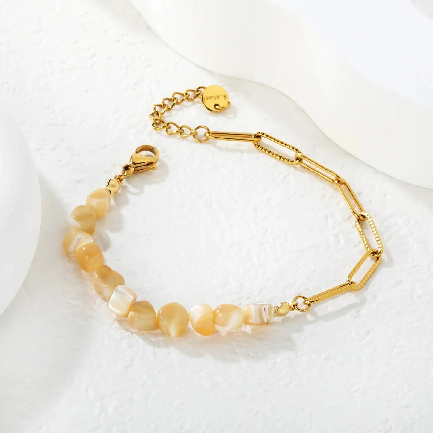 304L Stainless Steel Spliced Stone Bracelet Manufacturer Supply