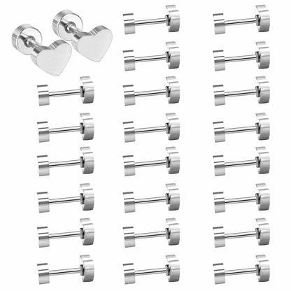 Wholesale Multicolor Heart Shaped Stud Earrings