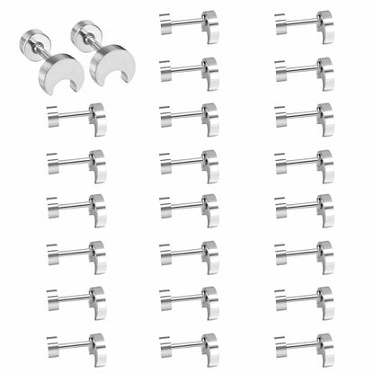 Wholesale Gold Moon Stud Earrings Celestial Mystique