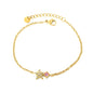 304L Stainless Steel Star & Pink Zircon Bracelet Bulk Supply