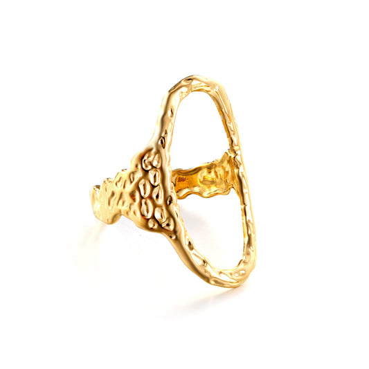 artistic-loop-ring-18kgold-textured-wholesale