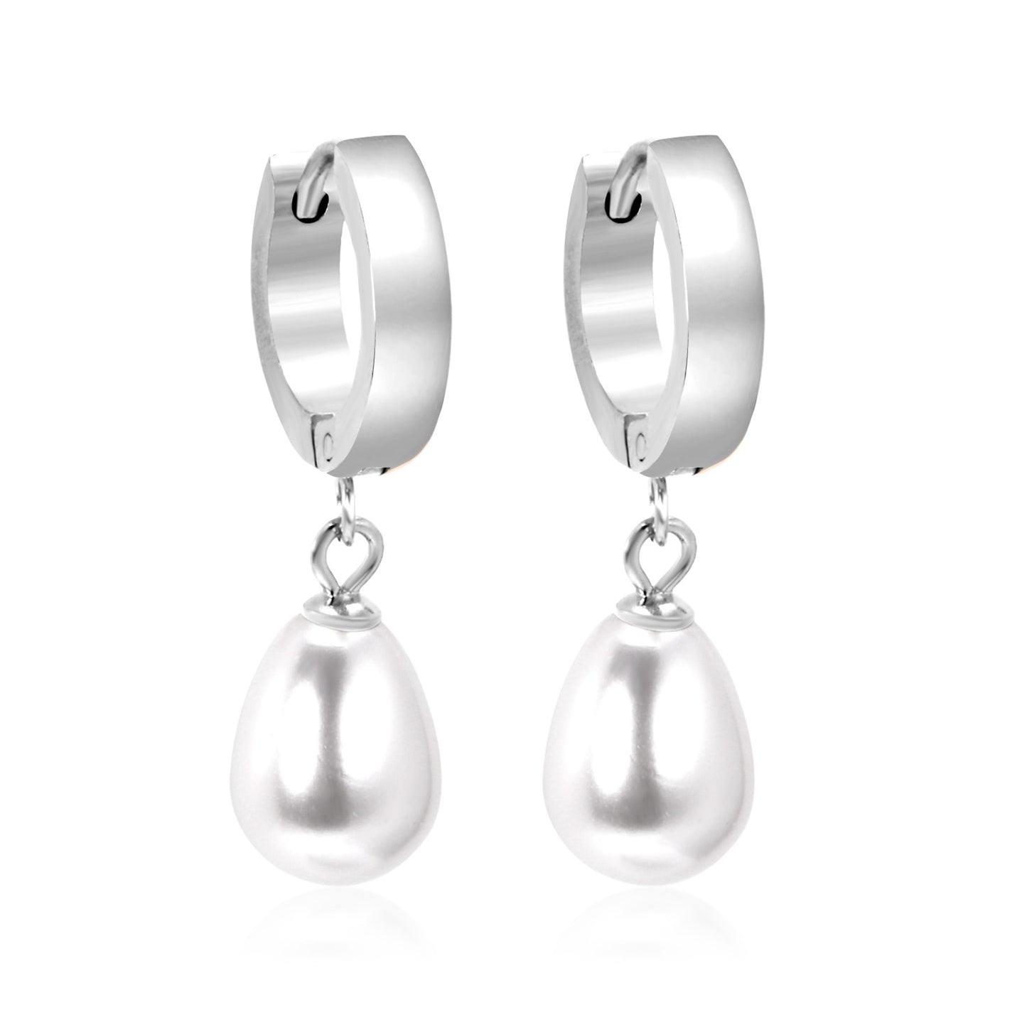 Wholesale 18K Gold Teardrop Pearl Dangle Earrings Bulk