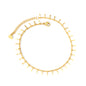 bar pendant anklet linear