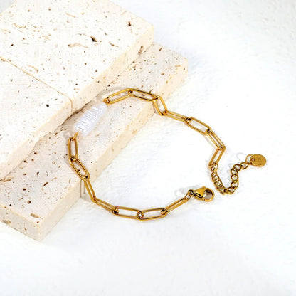 Bulk Boutique Supply: Tarnish-Proof Paperclip Pearl Jewelry 0 MOQ