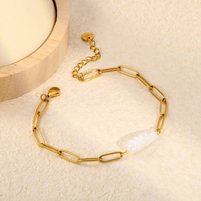 Bulk Boutique Supply: Tarnish-Proof Paperclip Pearl Jewelry 0 MOQ