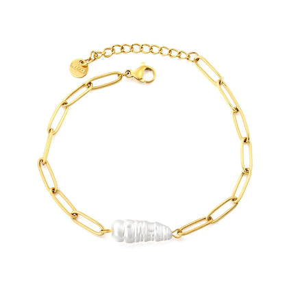 Bulk Boutique Supply: Tarnish-Proof Paperclip Pearl Jewelry 0 MOQ