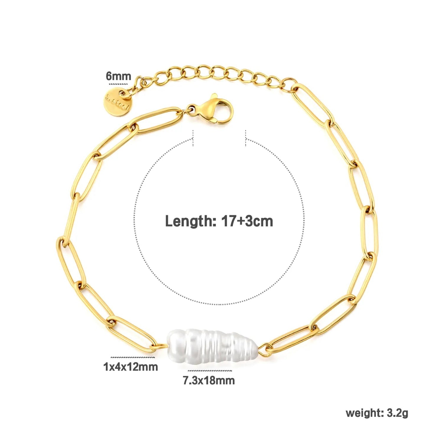 Bulk Boutique Supply: Tarnish-Proof Paperclip Pearl Jewelry 0 MOQ