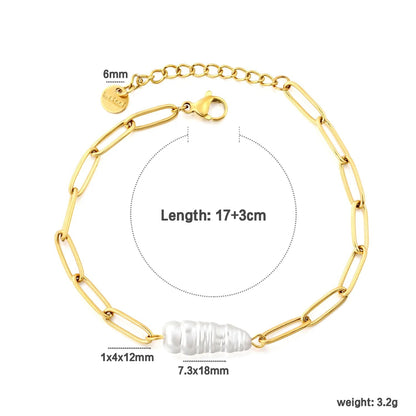 Bulk Boutique Supply: Tarnish-Proof Paperclip Pearl Jewelry 0 MOQ