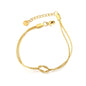 304L Stainless Steel Knot Bracelet | Gold Double Snake Chain