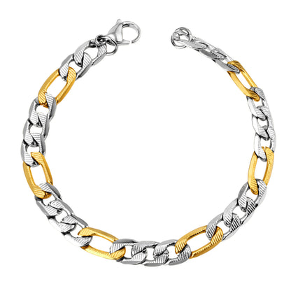 Wholesale 18K Gold Plated Cubic Link Chain Bracelets