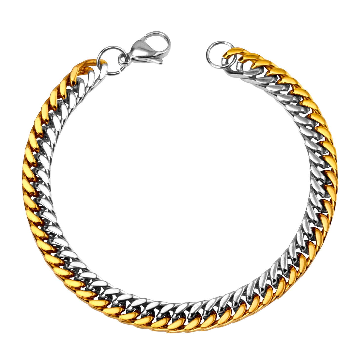 Wholesale 18K Gold Plated Seamless Cable Chain Bracelets
