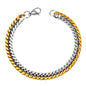 Wholesale 18K Gold Plated Seamless Cable Chain Bracelets