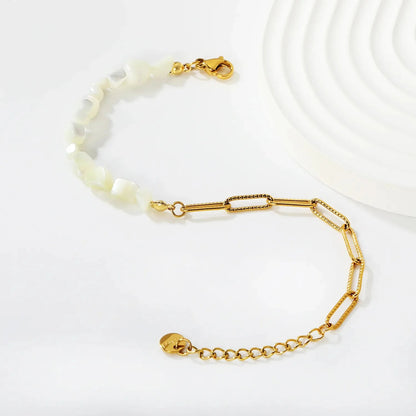 304L Stainless Steel Spliced Stone Bracelet Manufacturer Supply