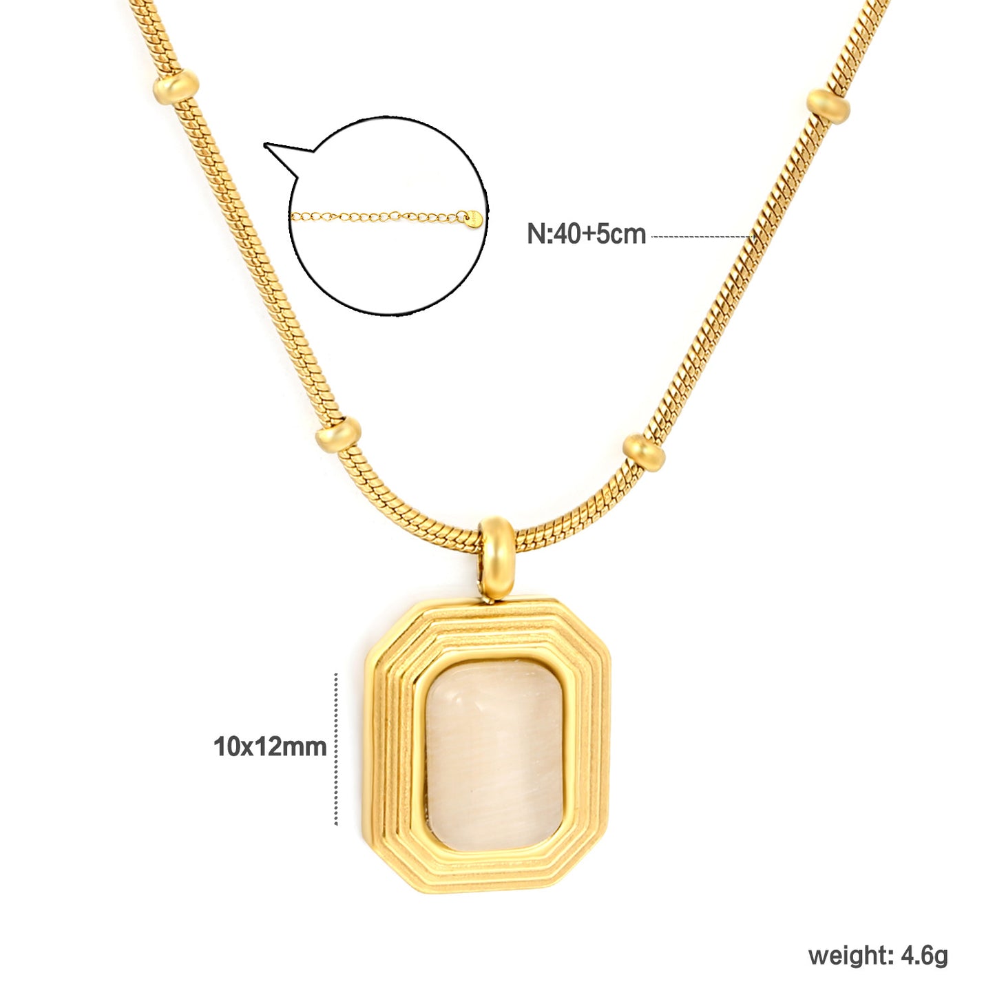 Retro Boss-Lady Style Captured in a Sleek Beaded Gold Snake Chain