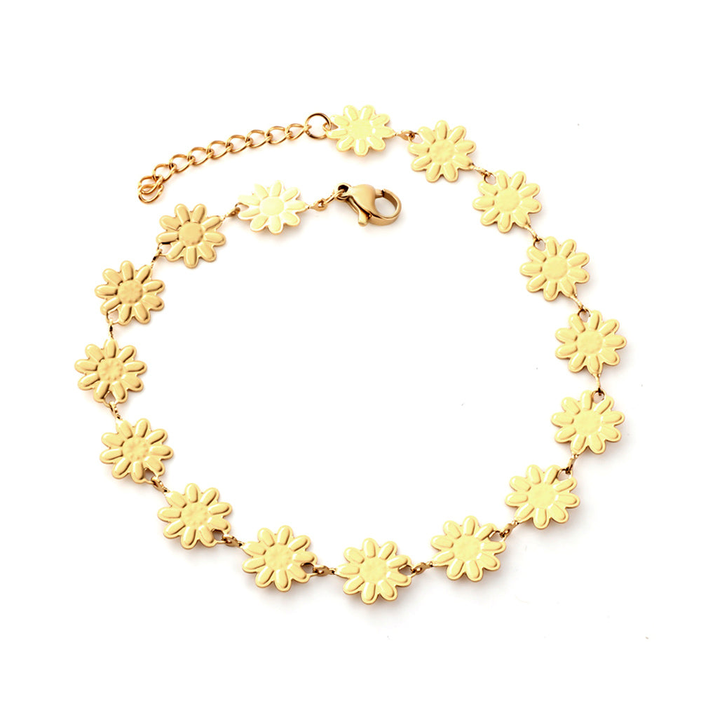 blossom link anklet seamless