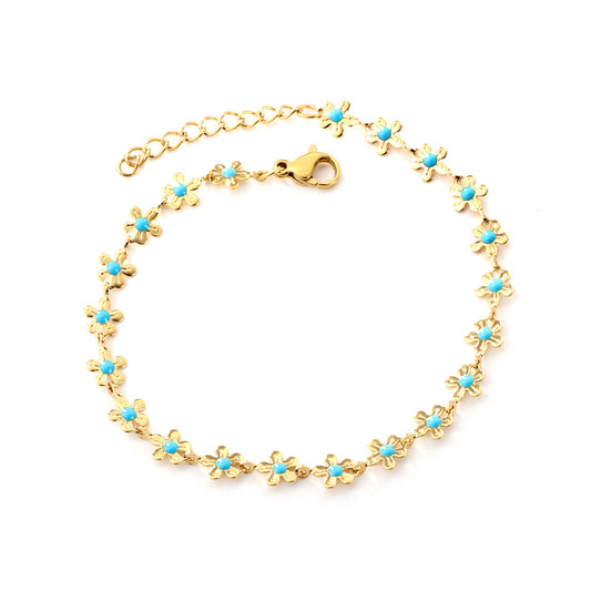 blue-floral-chain-bracelet-botanical