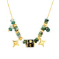 Boho Witchy Aesthetic Chrysoprase Beaded Layering Necklaces