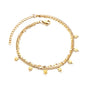 butterfly dual chain anklet