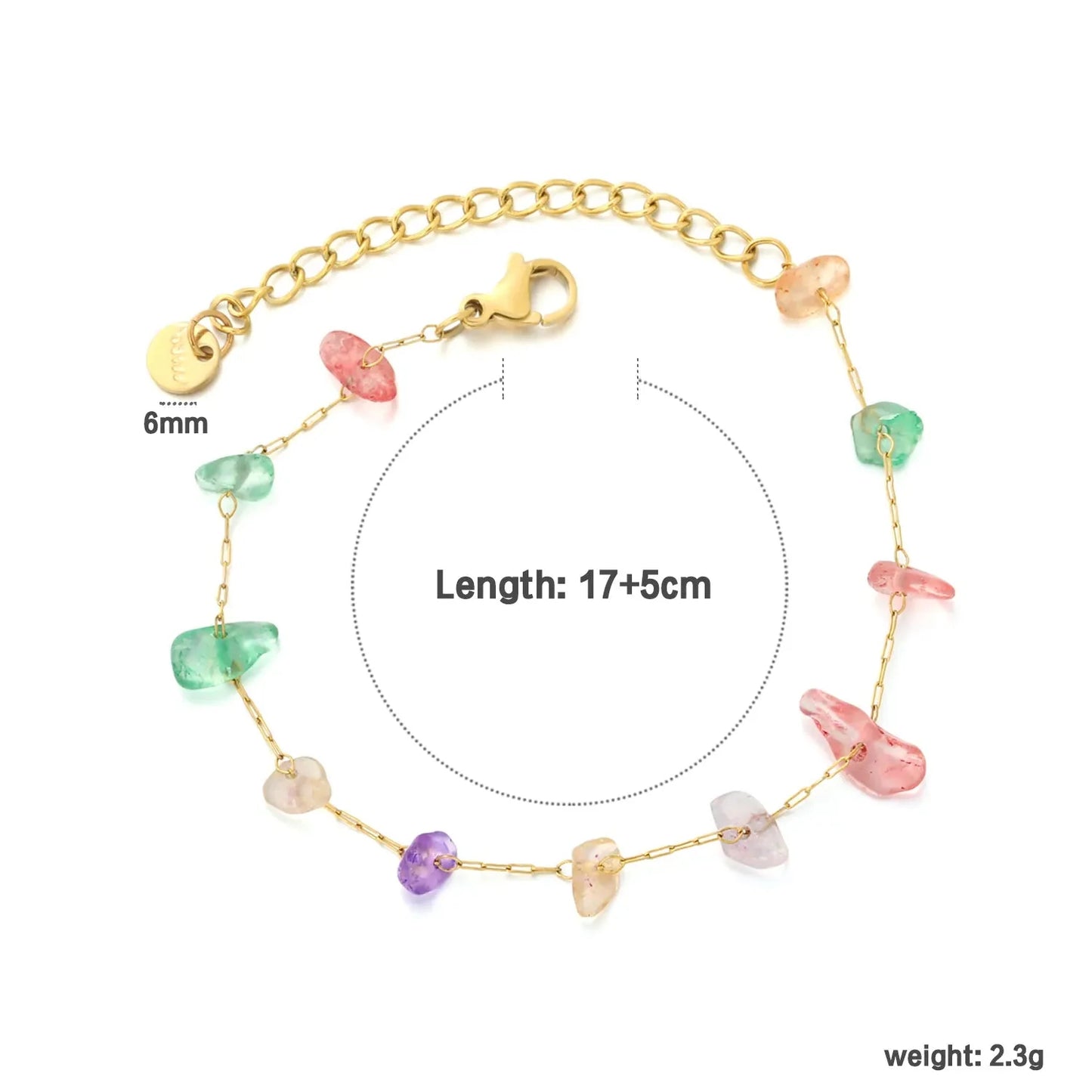 Bohemian 304L Stainless Steel Crystal Bracelet | Summer Gift