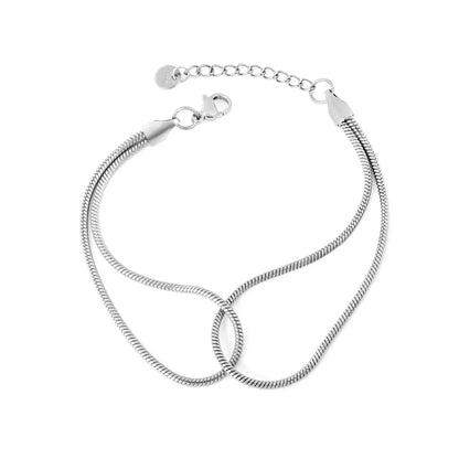 Minimalist 304L Stainless Steel Snake Bracelet | Daily Essentials