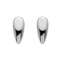 Wholesale Waterproof PVD Gold/Silver Contoured Teardrop Studs