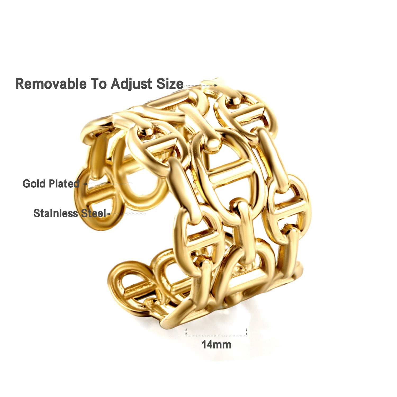 chain ring size guide inner diameter measurement